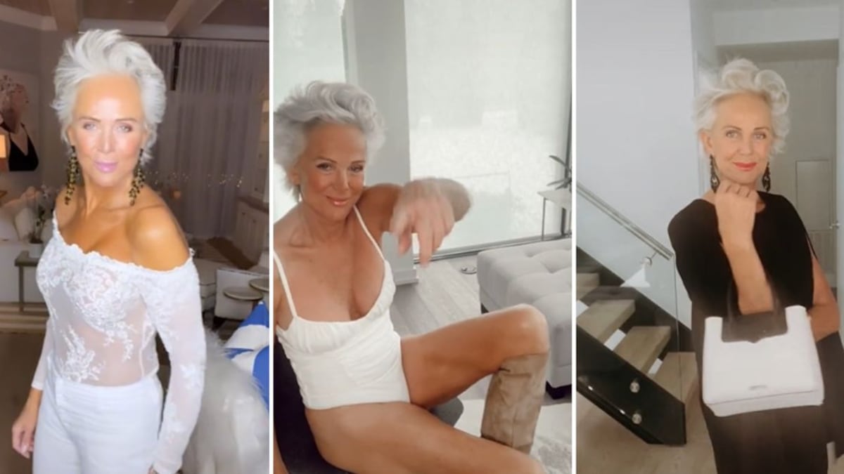 La mujer de 60 años usa la red social TikTok y se muestra en bikini, trajes sexys y demás, sin sentir vergüenza