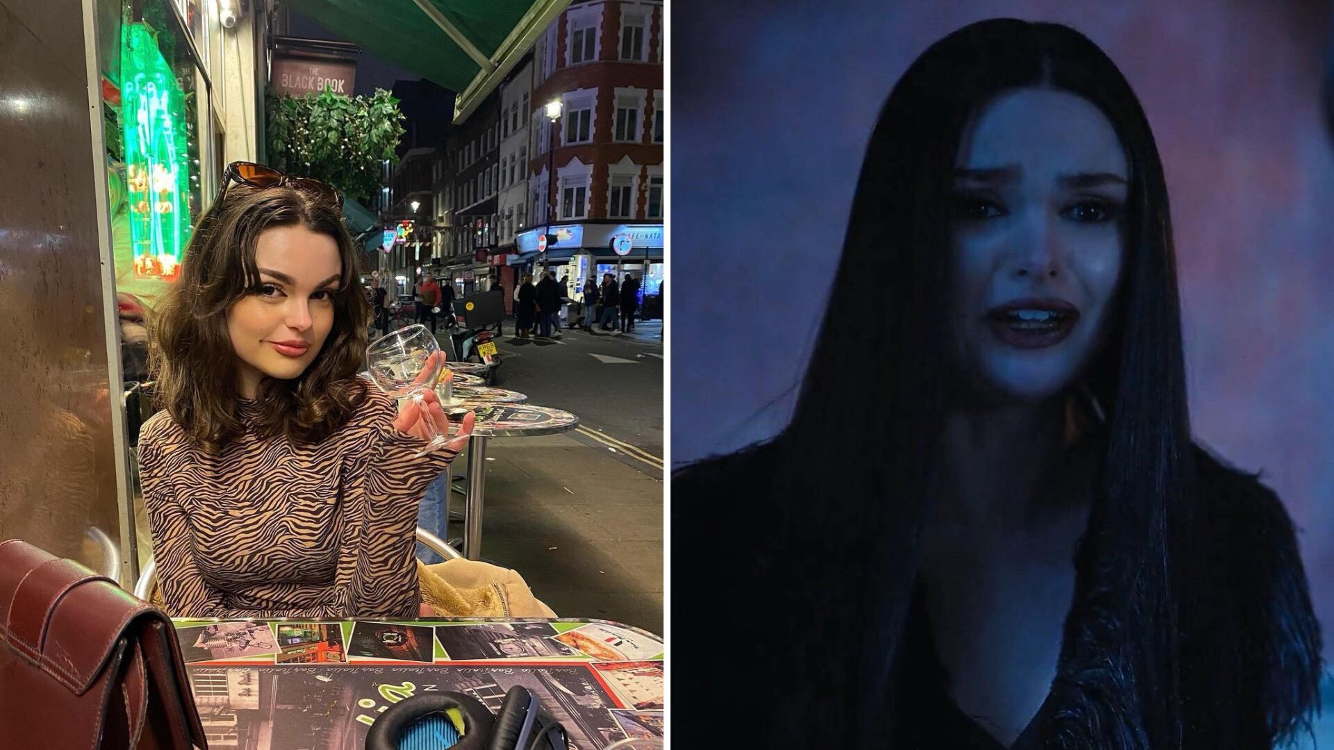 La joven de 20 años debutó en el mundo artístico como la madre de Merlina.