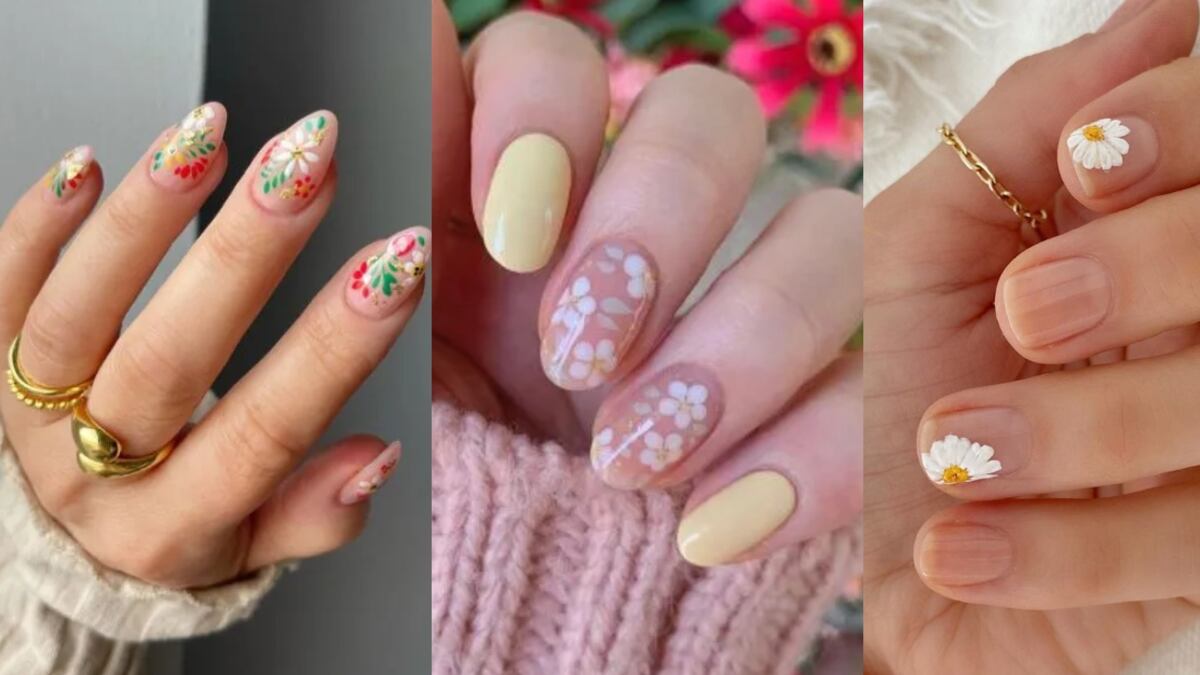 Uñas con flores