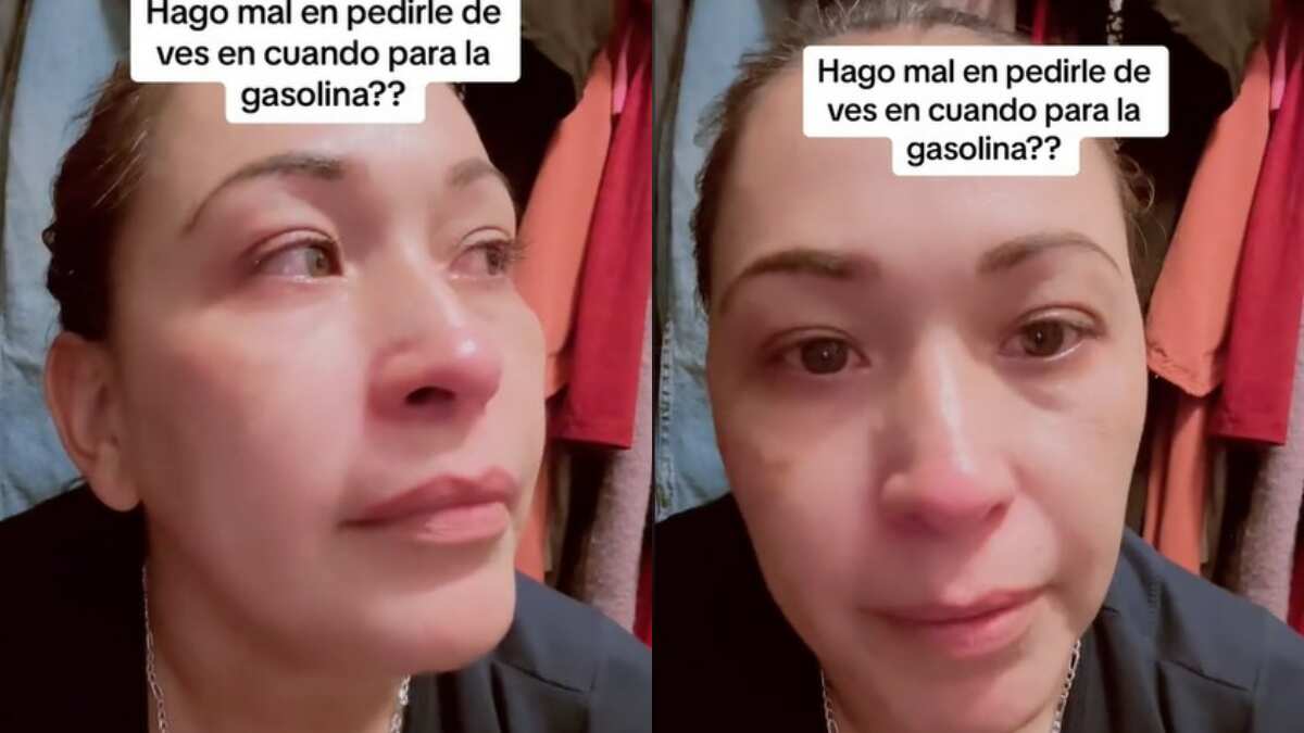 La mujer reveló entre lágrimas que su hijo no la quiere ayudar