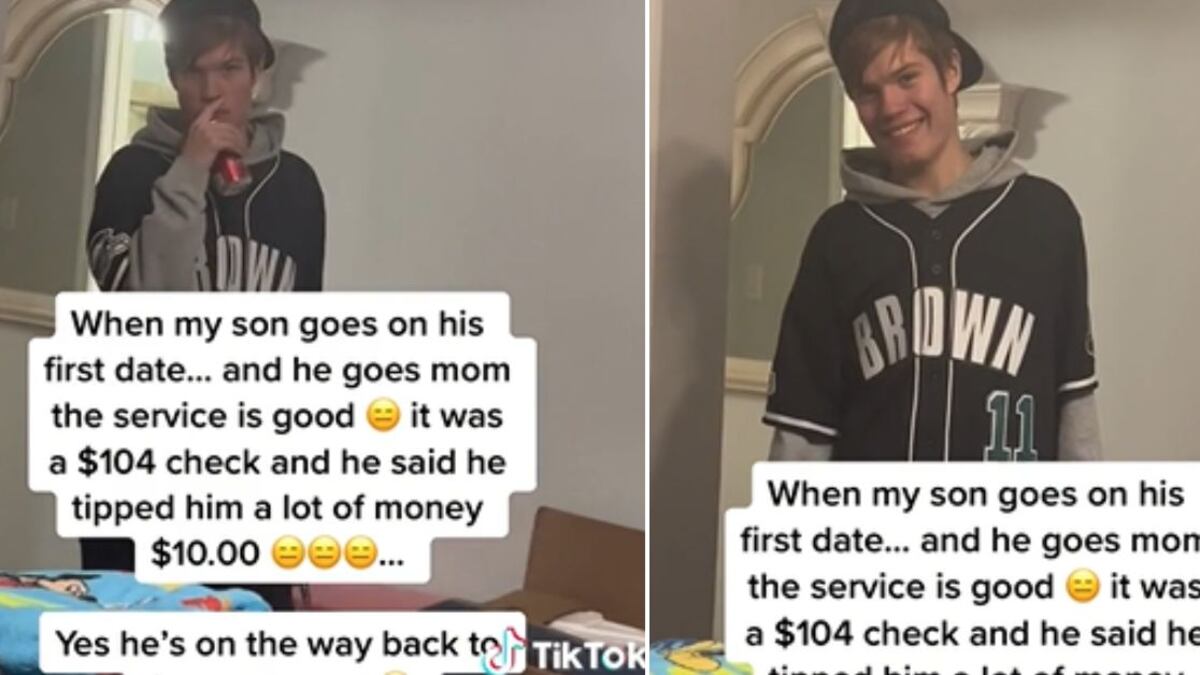 Danielle Foster mostró cómo le daba una lección a su hijo Johnny de 16 años, luego de que este le contó el resultado tras haber salido a comer con su novia