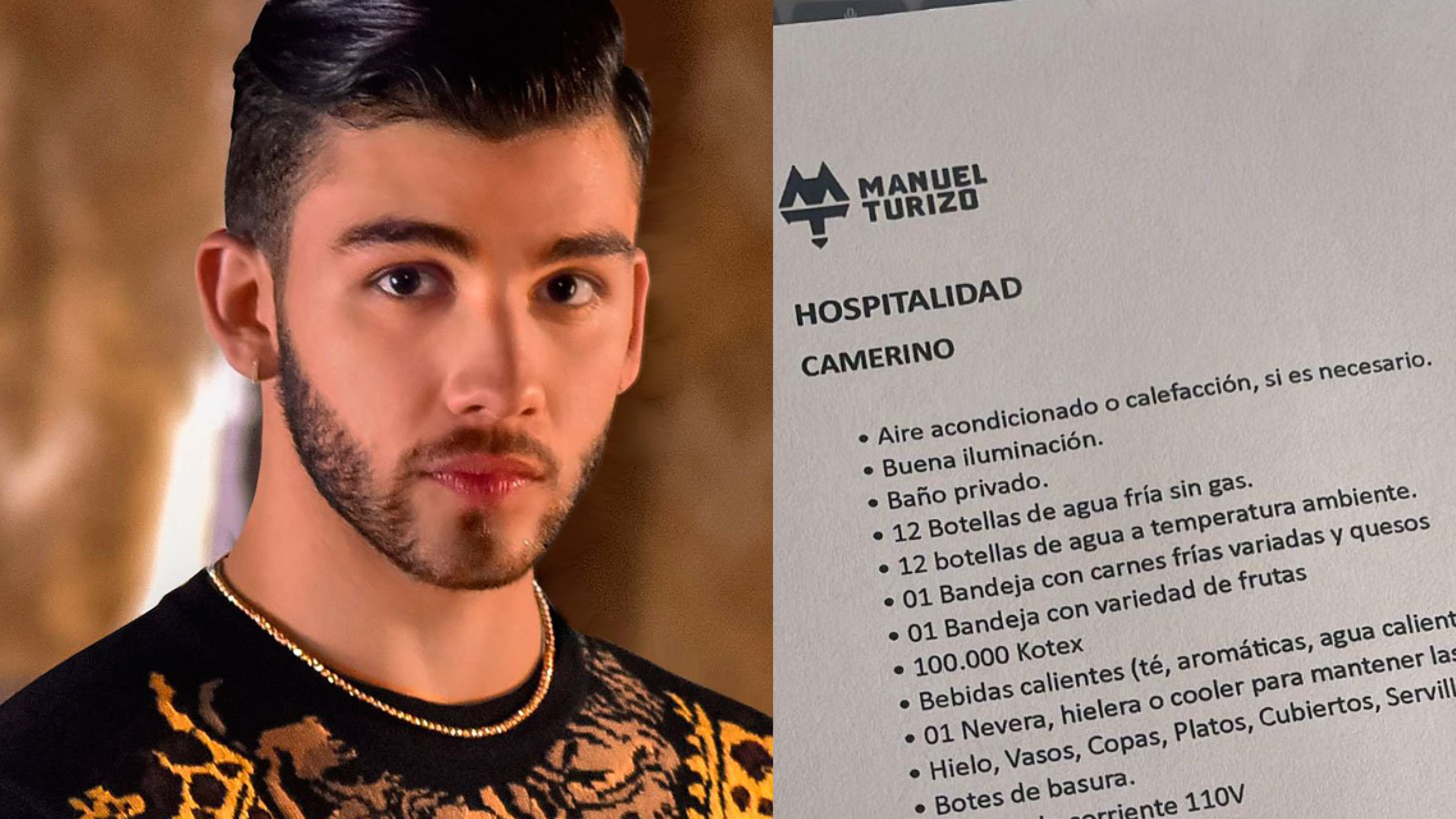 Manuel Turizo exigencias tour 2023