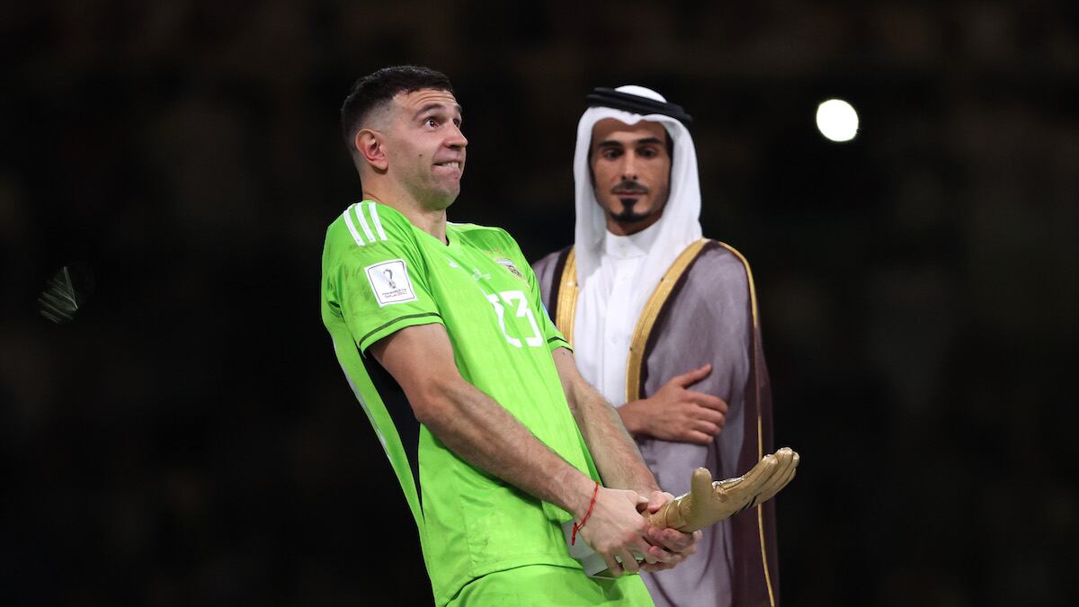 Dibu Martinez festejo