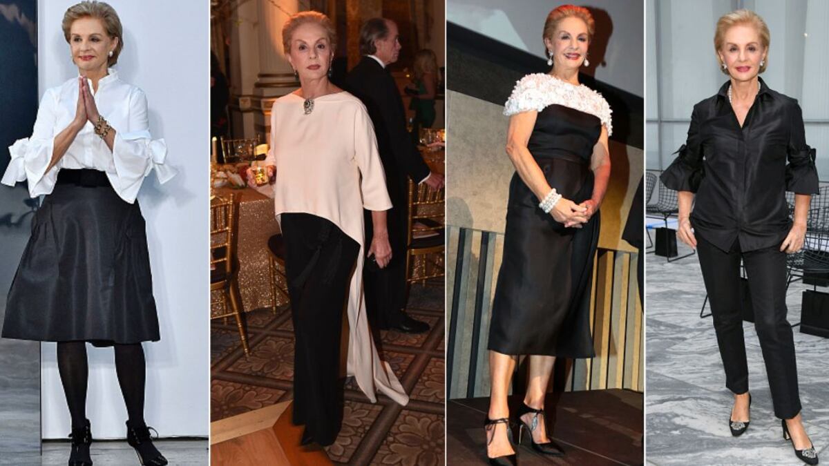 Los dos colores de ropa que Carolina Herrera recomienda para verte elegante y rejuvenecida
