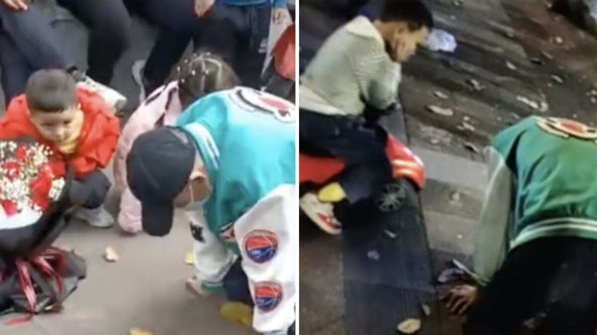 El joven fue grabado durante el proceso y ya el video alcanza más de 150 millones de visualizaciones en la red Weibo