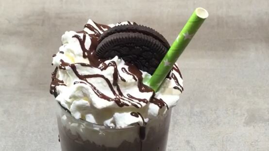 Un sabroso Milkshake de Oreo