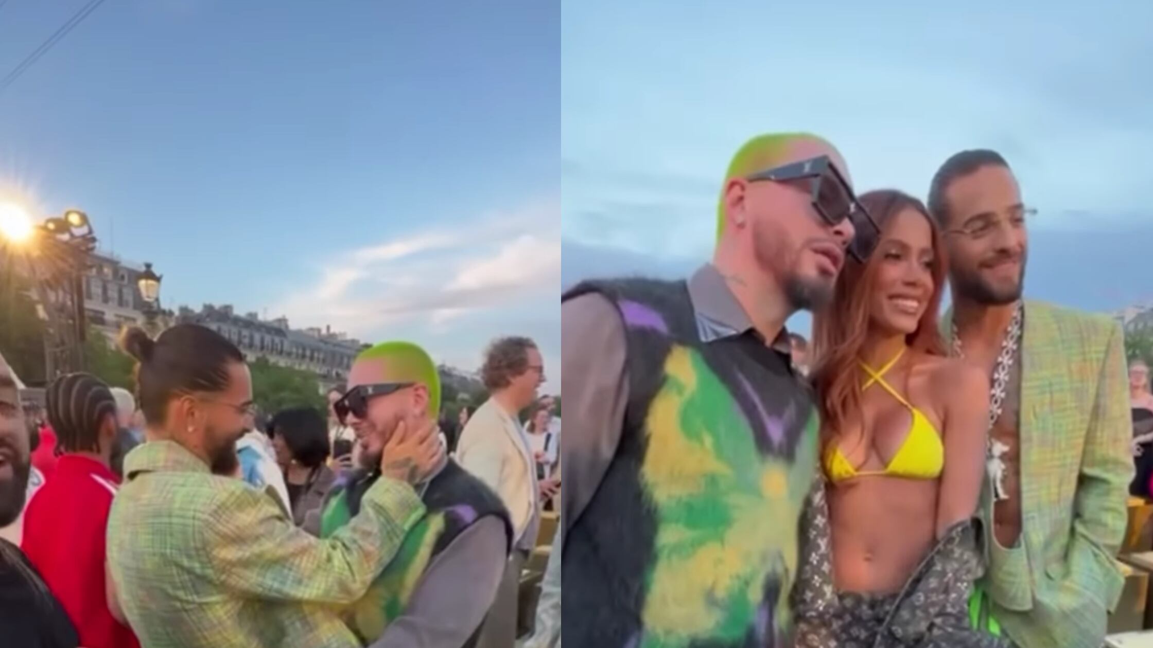 Por pintas de J Balvin y Maluma por desfile de Louis Vuitton los tildan de "payasos"