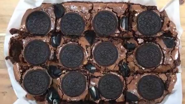 Brownie de oreo