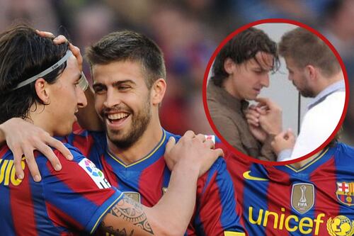 ¿El primer ‘cacho’ de Shakira? Piqué revivió la vez que “se comió la boca” con Zlatan