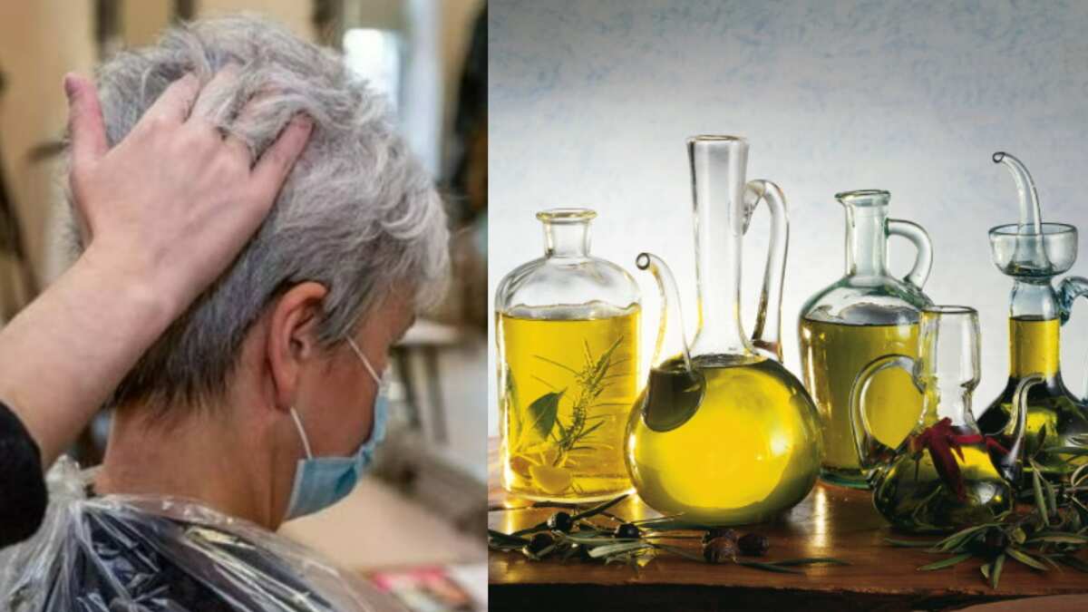 El tinte de aceite de oliva y canela para ocultar las canas