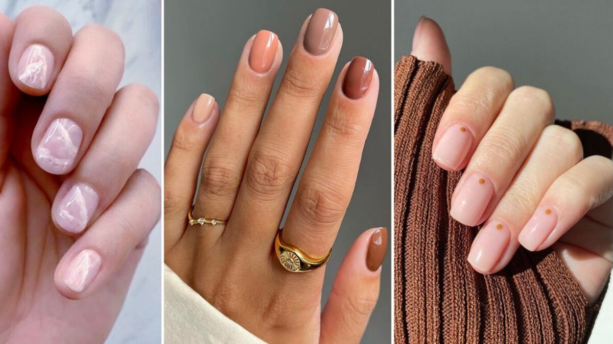 Tres diseños de uñas cortas y elegantes