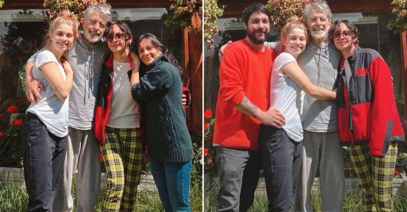 Mauro Donetti junto a su familia