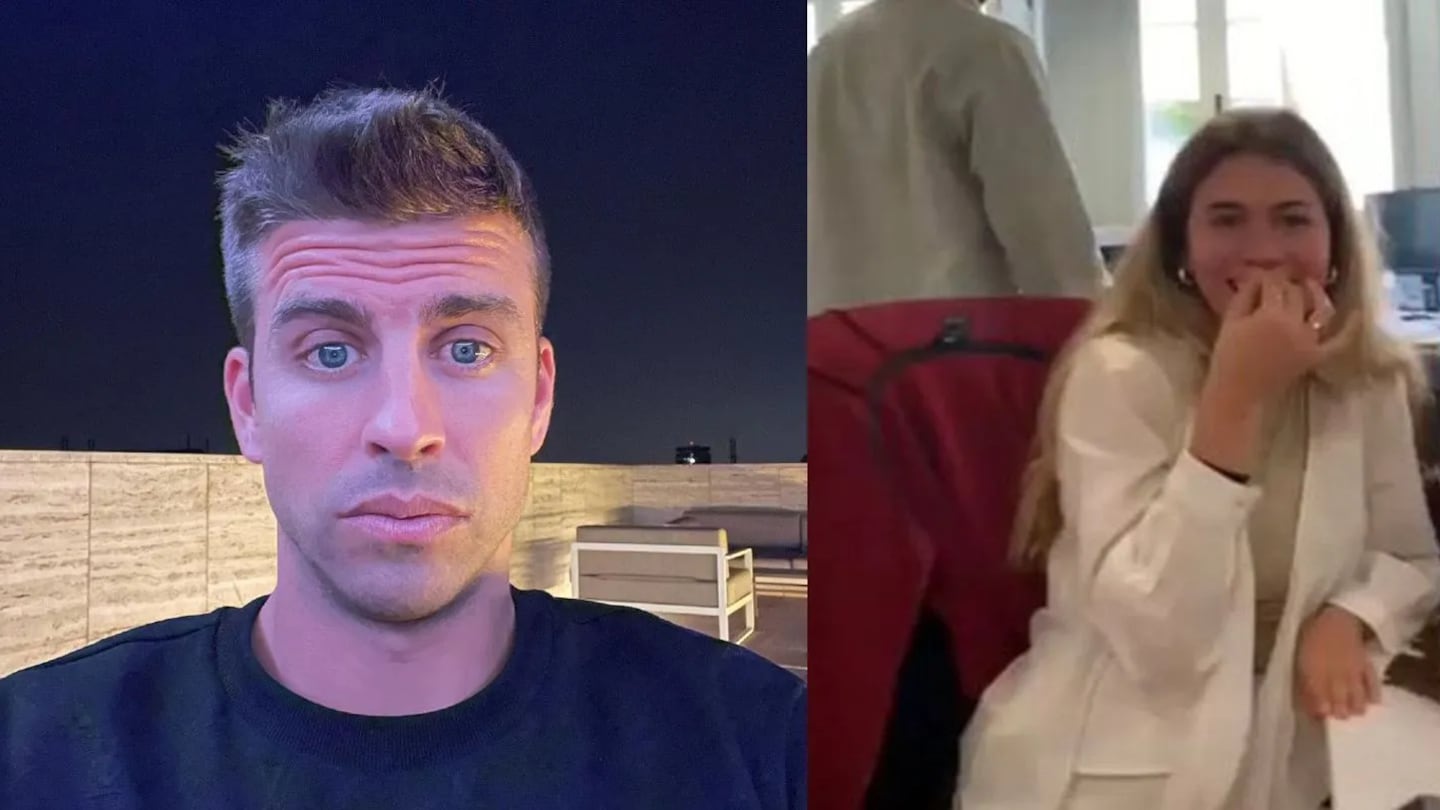 Piqué y Clara Chía Martí juntos en Barcelona.