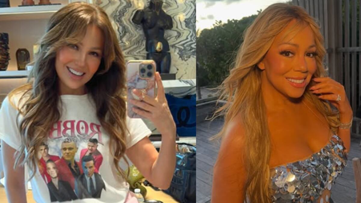 Thalía y Mariah Carey