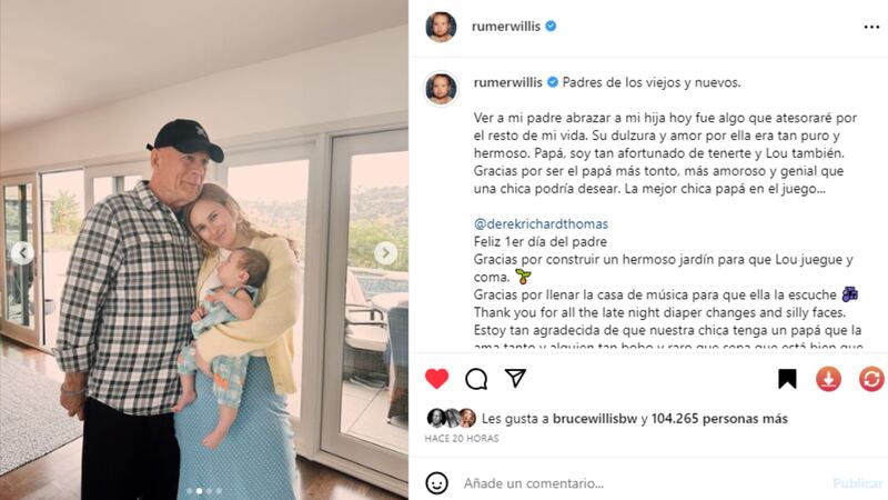 Rummer, la mayor, recientemente lo convirtió en abuelo.