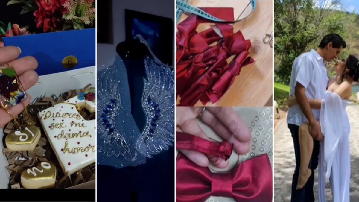 La mujer hará cada detalle que se necesita para su boda