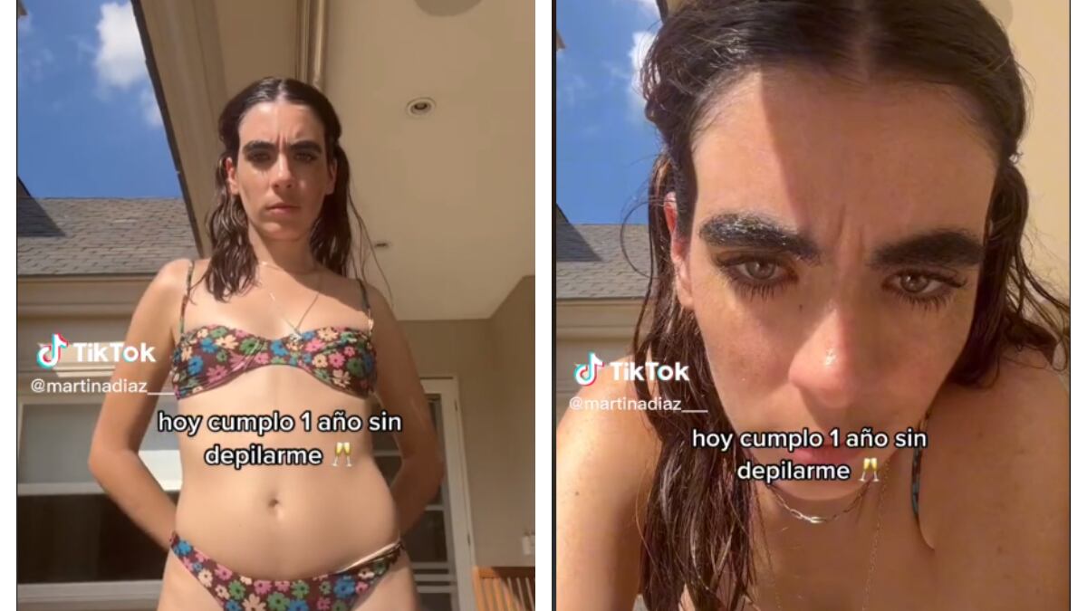 Joven rompe con los estereotipos de belleza y tiene 1 año sin depilarse