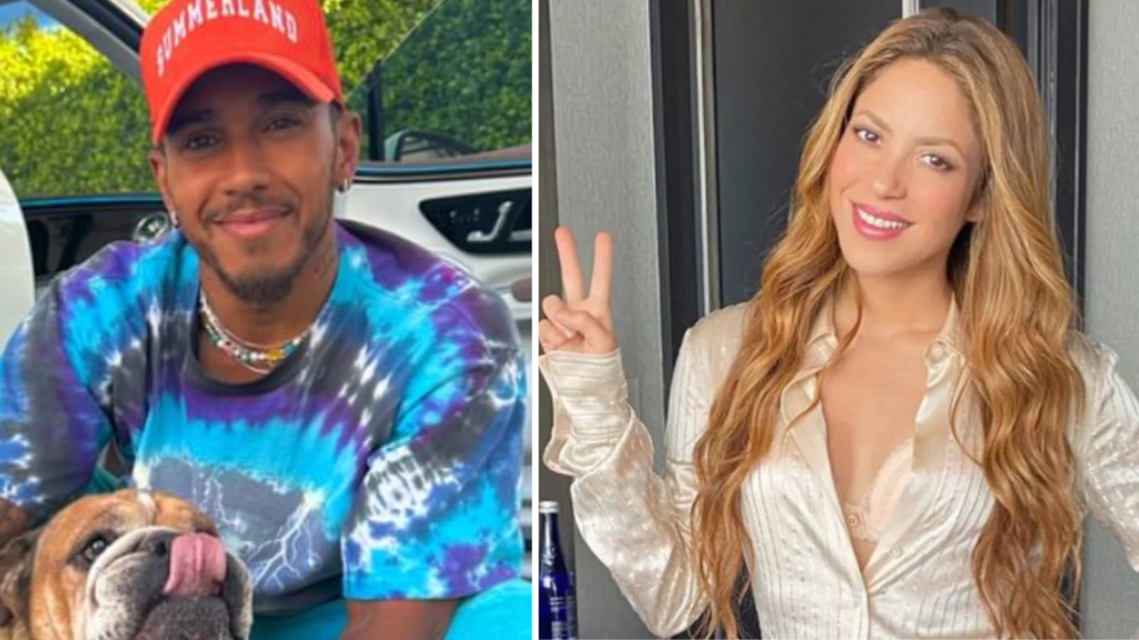 Lewis Hamilton y Shakira
