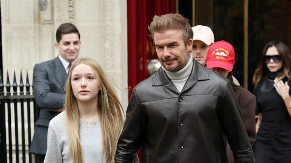 David Beckham y su hija Harper Beckham