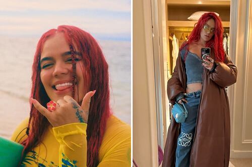 Trate de no babear: el sugestivo ‘look‘ de Karol G en la Semana de la Moda de París