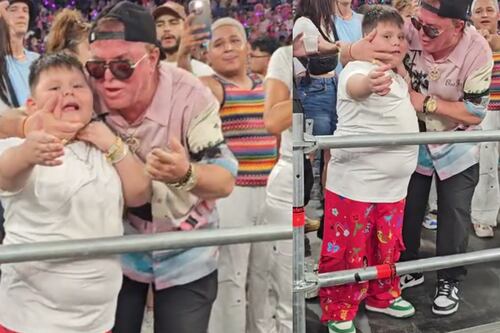 Papá de Karol G hizo enojar al niño que acompaña a ‘La Bichota’ en sus conciertos