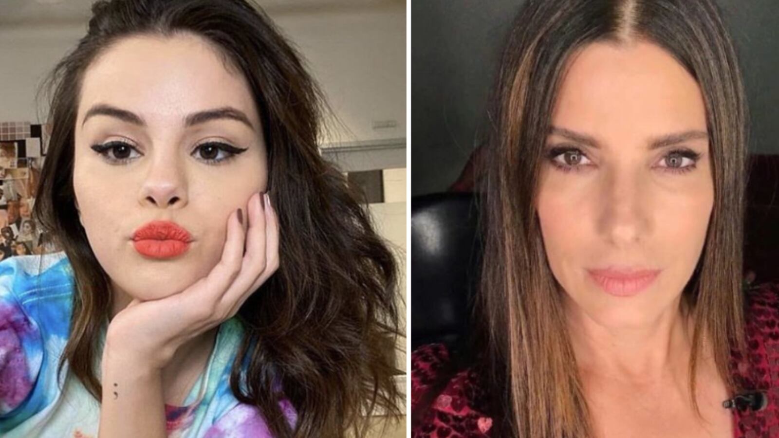 Selena Gomez y Sandra Bullock cicatrices