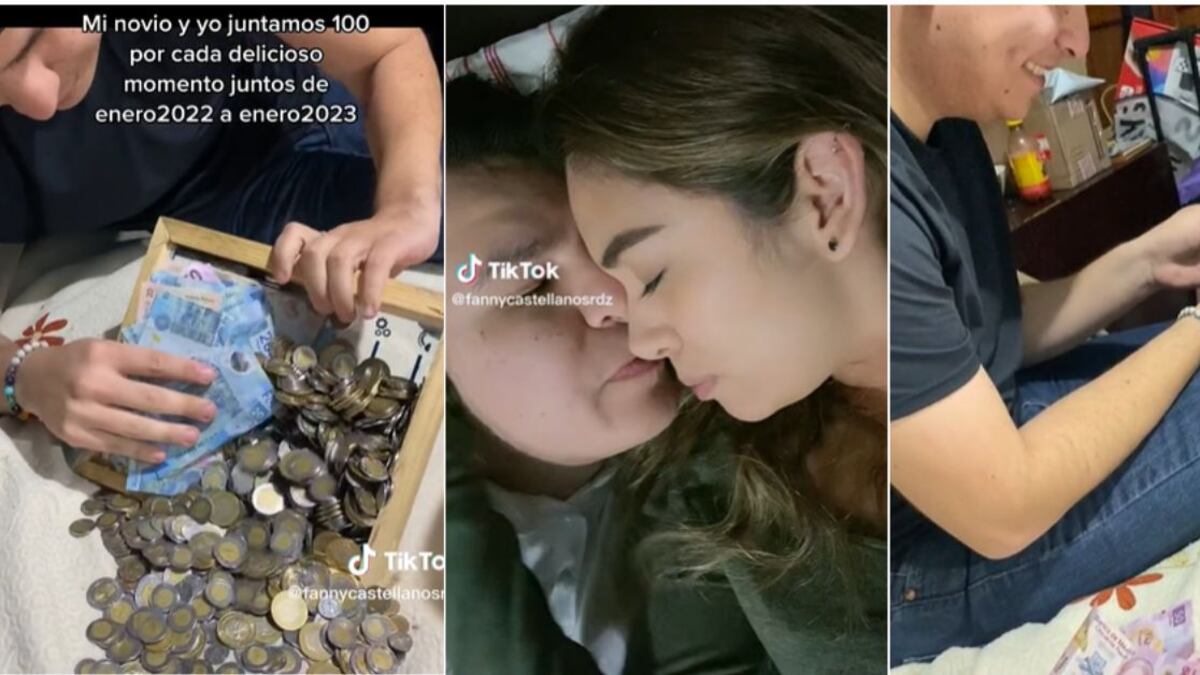 Fanny Castellanos y su prometido Jesús, ambos acordaron depositar 100 pesos mexicanos (6 dólares) cada vez que tuvieran relaciones sexuales