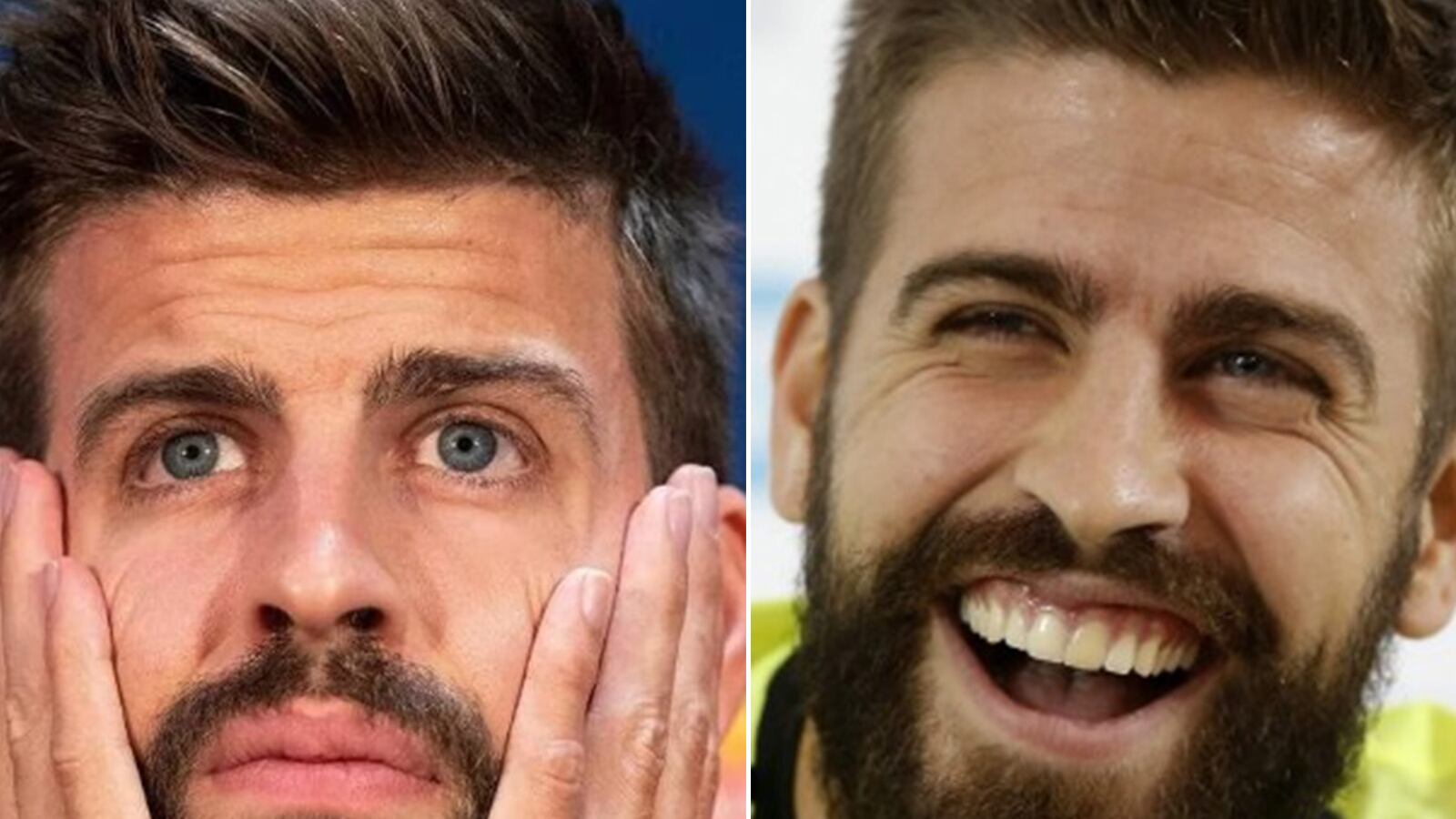 Piqué no cuida su apariencia y ahora muestra sus dientes muy amarillos.