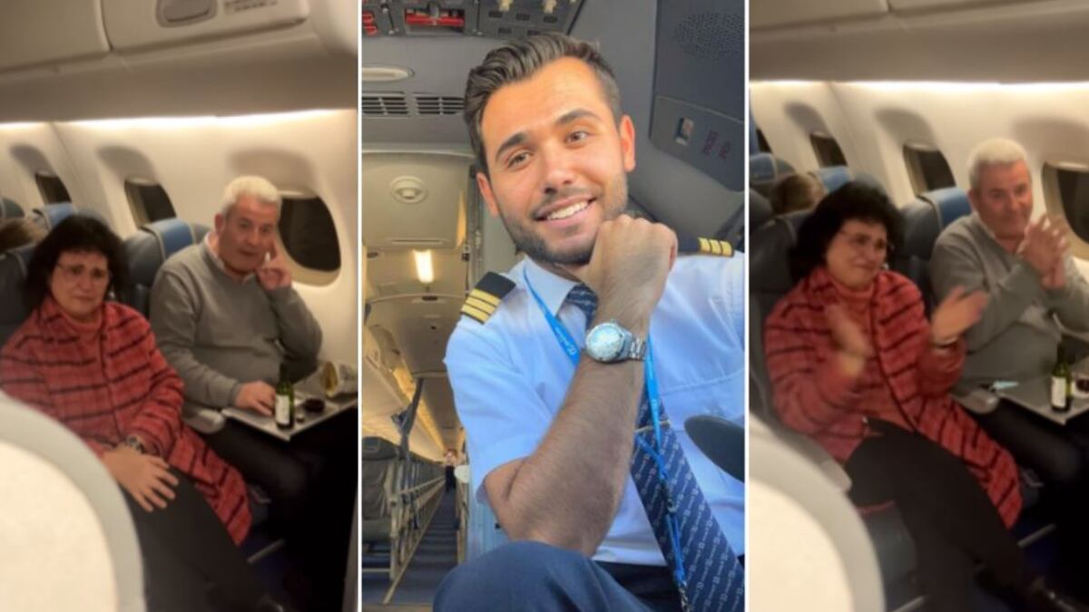 Cuando Jordi Jacas vio a sus padres abordar el avión, no dudo en entregar un profundo mensaje antes de despegar