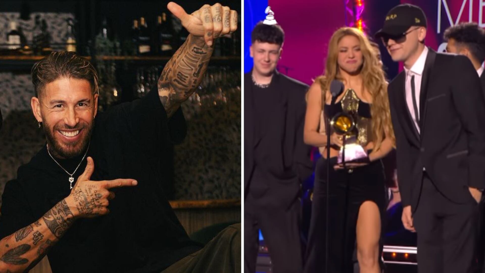 Sergio Ramos sorprende en los Latin Grammys