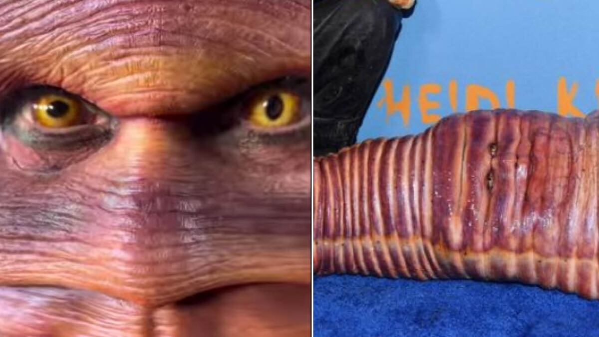 Disfrazada de gusano