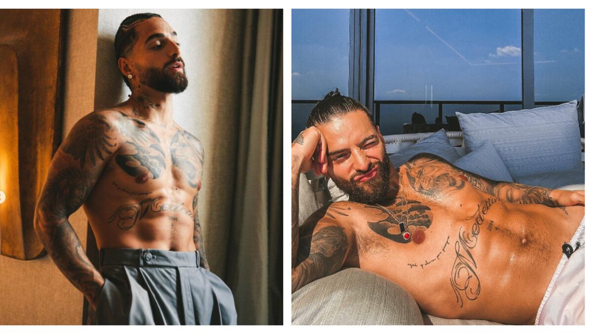 Maluma posó en ropa interior