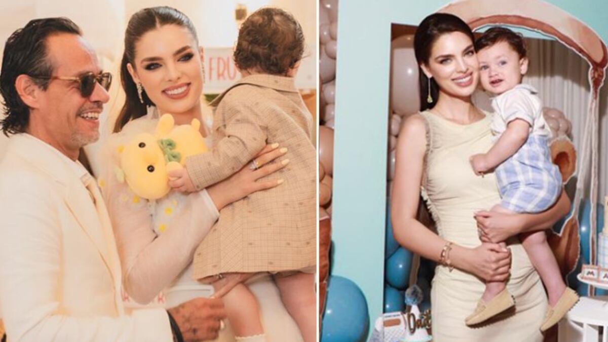 Nadia Ferreira y Marc Anthony hijo