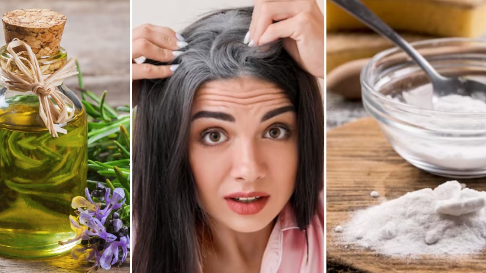 Bicarbonato y aceite de romero