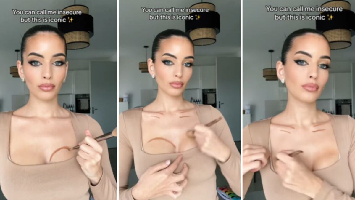 El increíble truco de maquillaje que aumenta y levanta visiblemente el tamaño de tus pechos