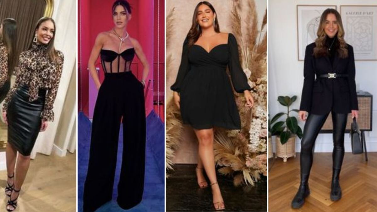 ¿Quieres verte elegante y coqueta en San Valentín? 5 outfits en negro que te harán la sensación del Día del Amor