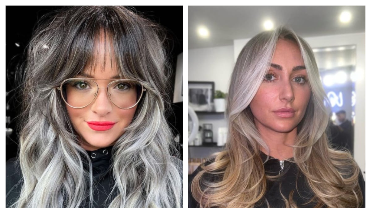 Las mechas platinadas sirven para ocultar las canas y son tendencia en 2023