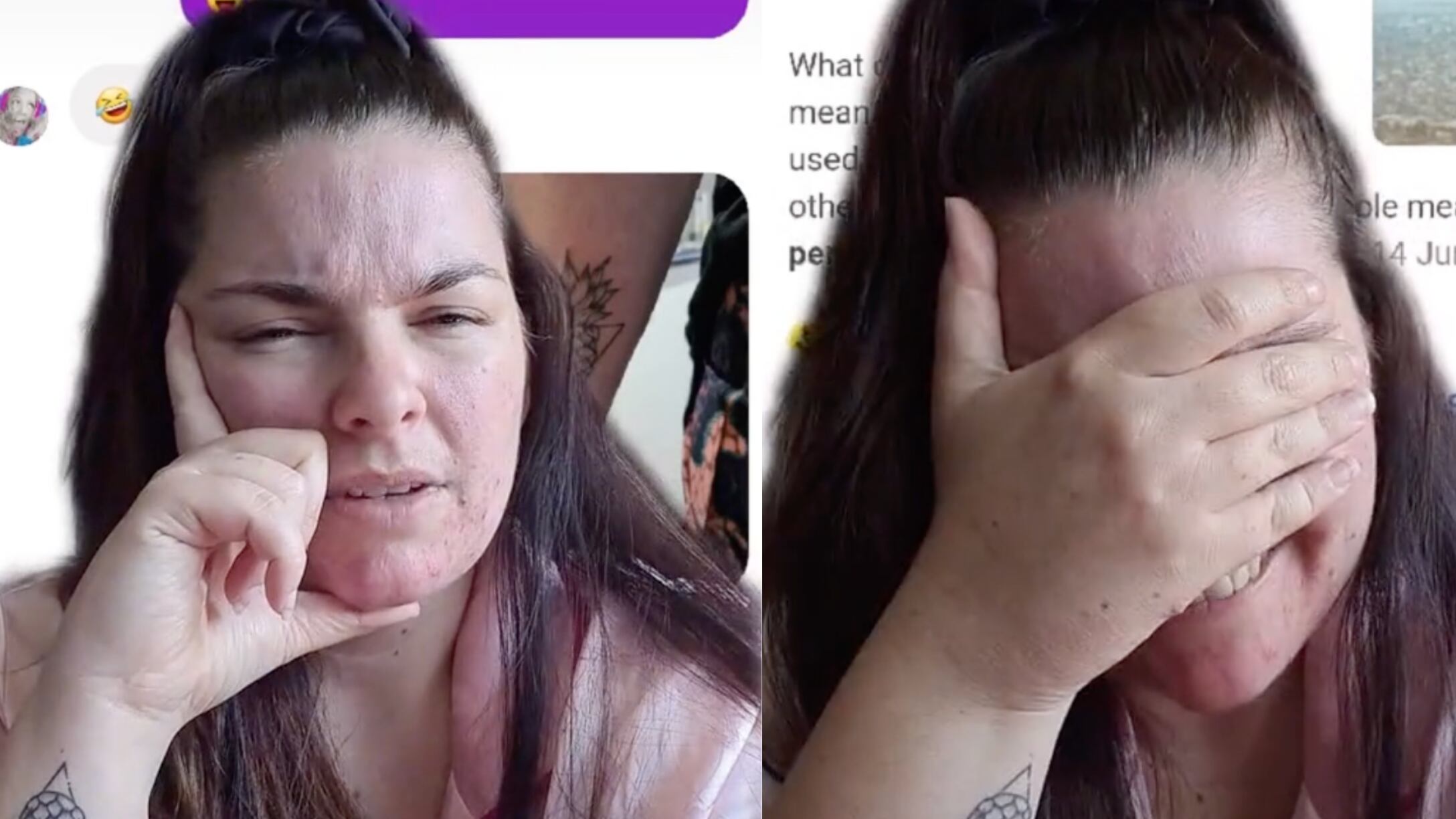 La joven quedó en shock tras descubrir el significado de su tatuaje