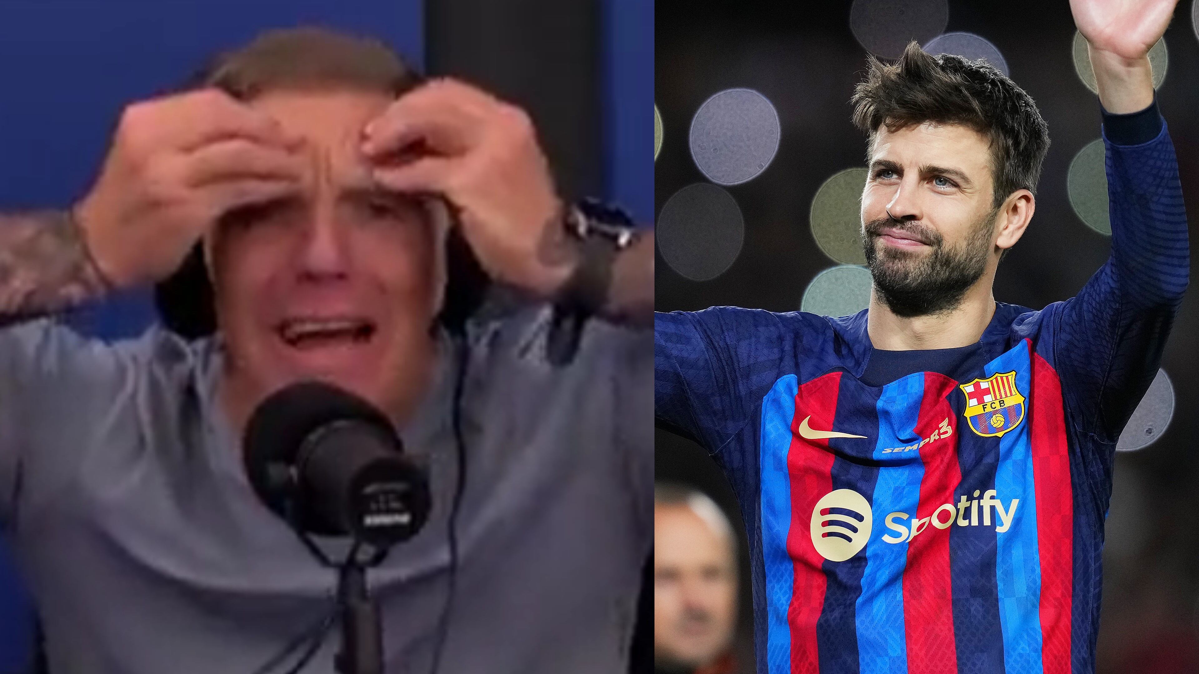 Alejandro Fantino y Gerard Piqué
