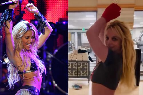 ¿Sus caderas sí mienten? Britney Spears ‘se las dio’ de Shakira e hizo sobreactuado baile