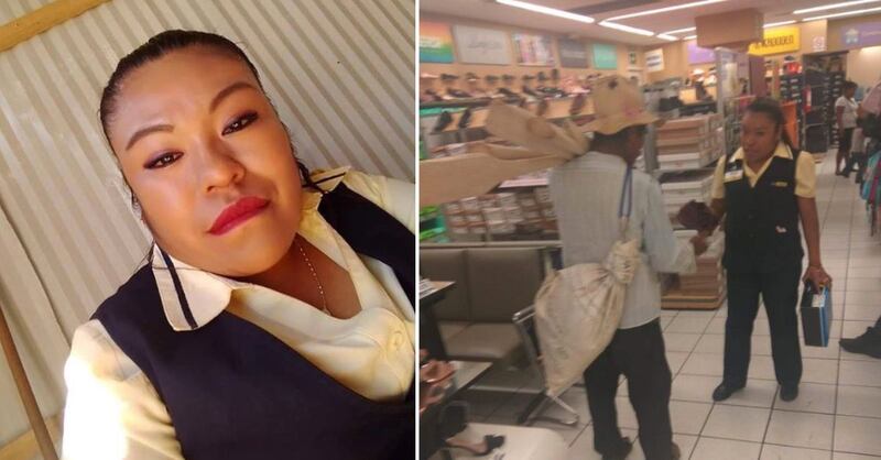 La vendedora sacrificó parte de su sueldo para comprarle los zapatos a un anciano de escasos recursos