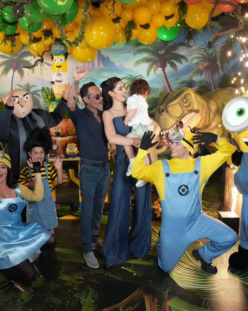 Nadia Ferreira y Marc Anthony celebraron el segundo cumpleaños de su hijo