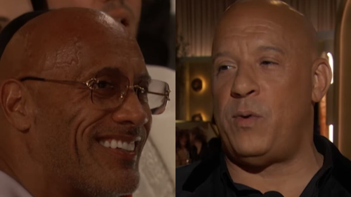 El cara a cara de Vin Diesel y Dwayne Johnson