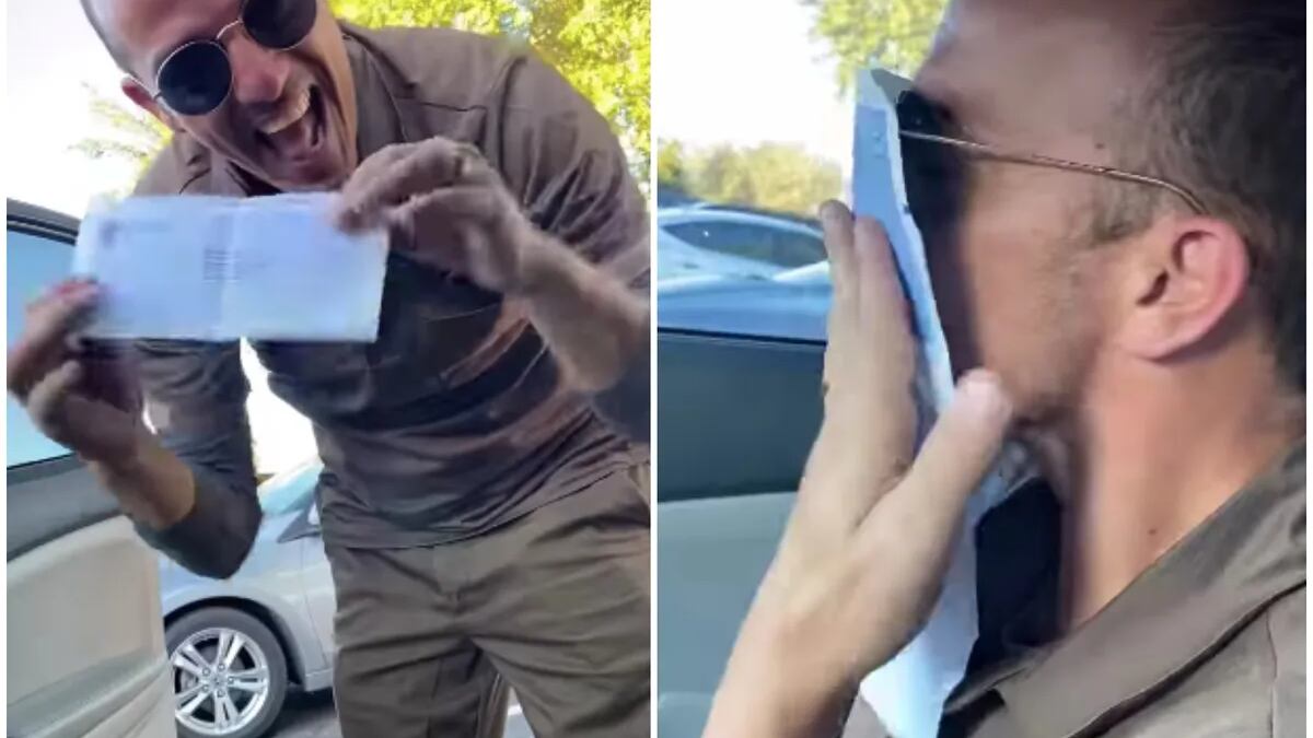 No pudo evitar la emoción el joven cubano.