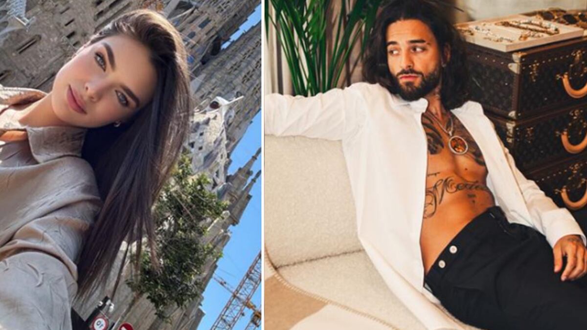 Nadia Ferreira y Maluma foto