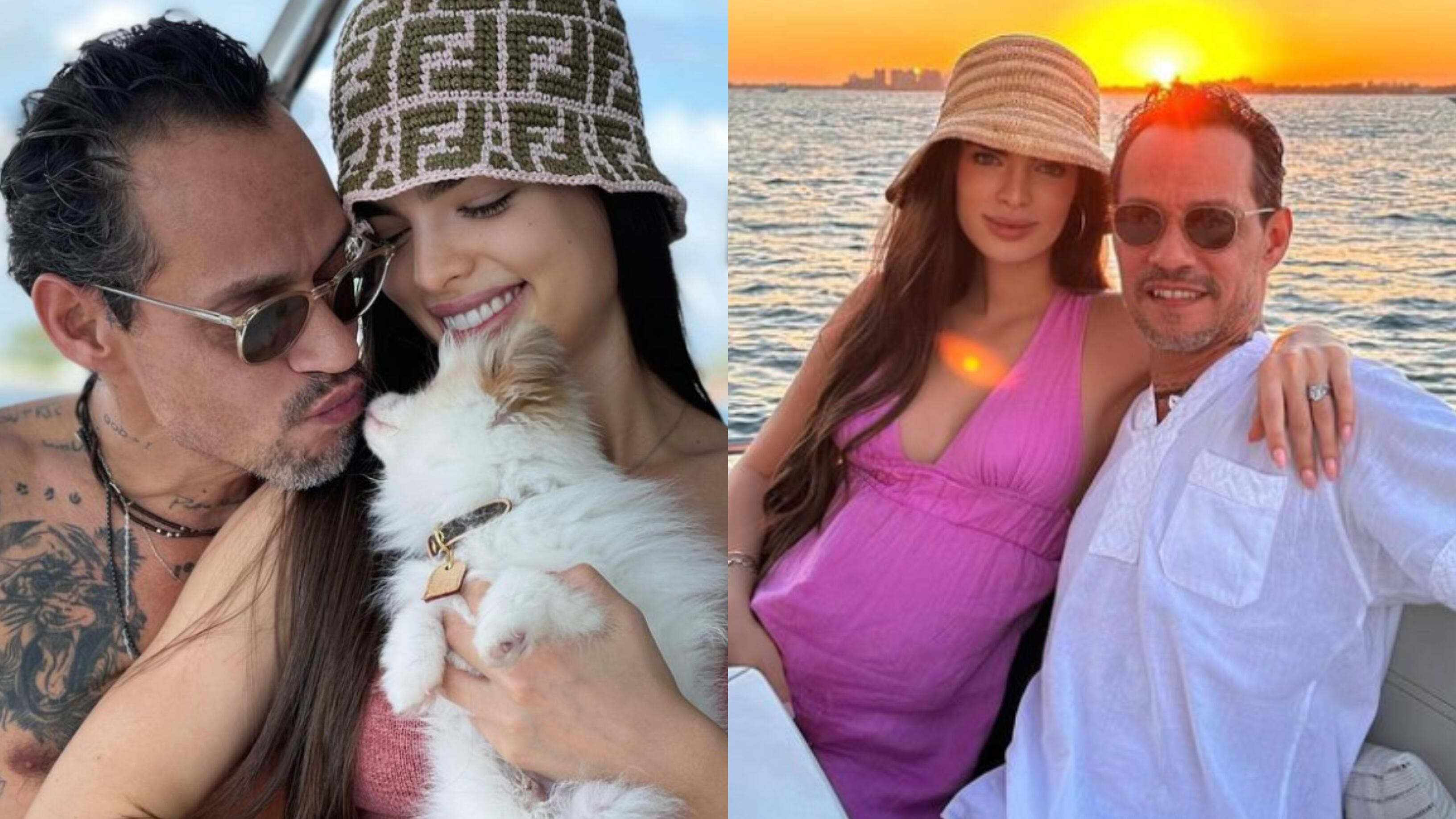 Marc Anthony y Nadia Ferreira