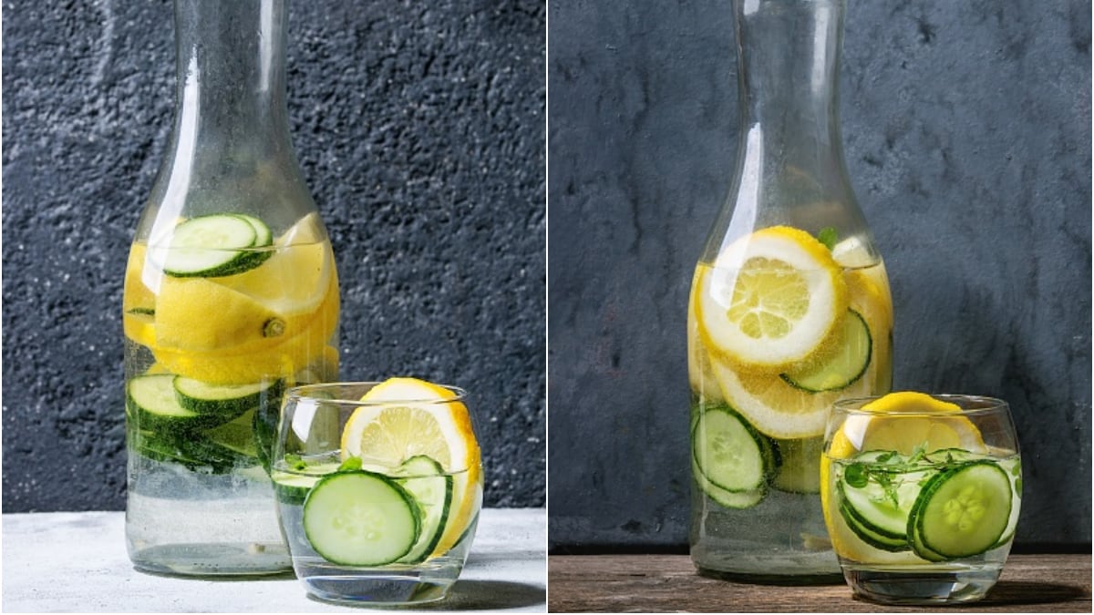 Receta de agua de limón con pepino