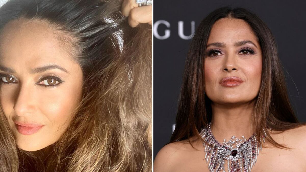 Salma Hayek canas
