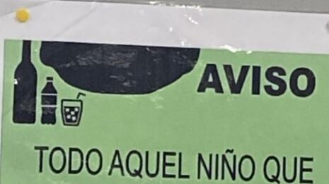 El cartel se viralizó