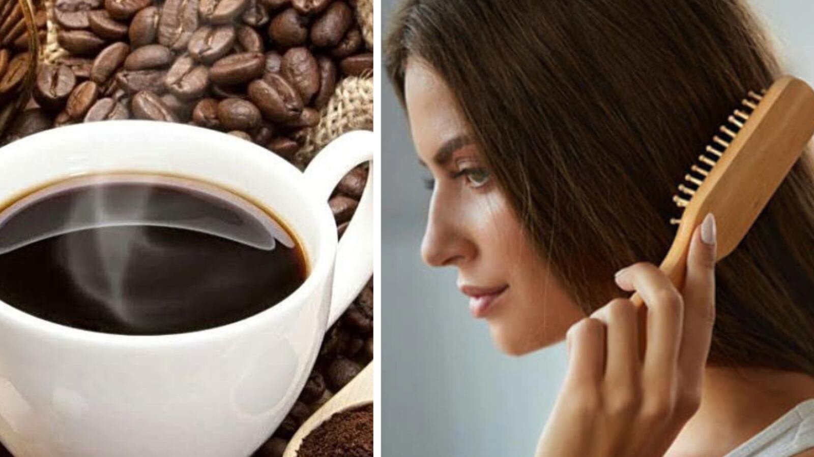 Café en el cabello para tapar canas
